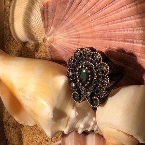 Antique style Ring sultana sterling silver 925